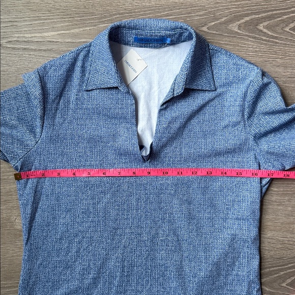 NEW J.MCLAUGHLIN 3/4 SLV AIDA KNIT TOP NAVY/BLUE - Picture 6 of 7